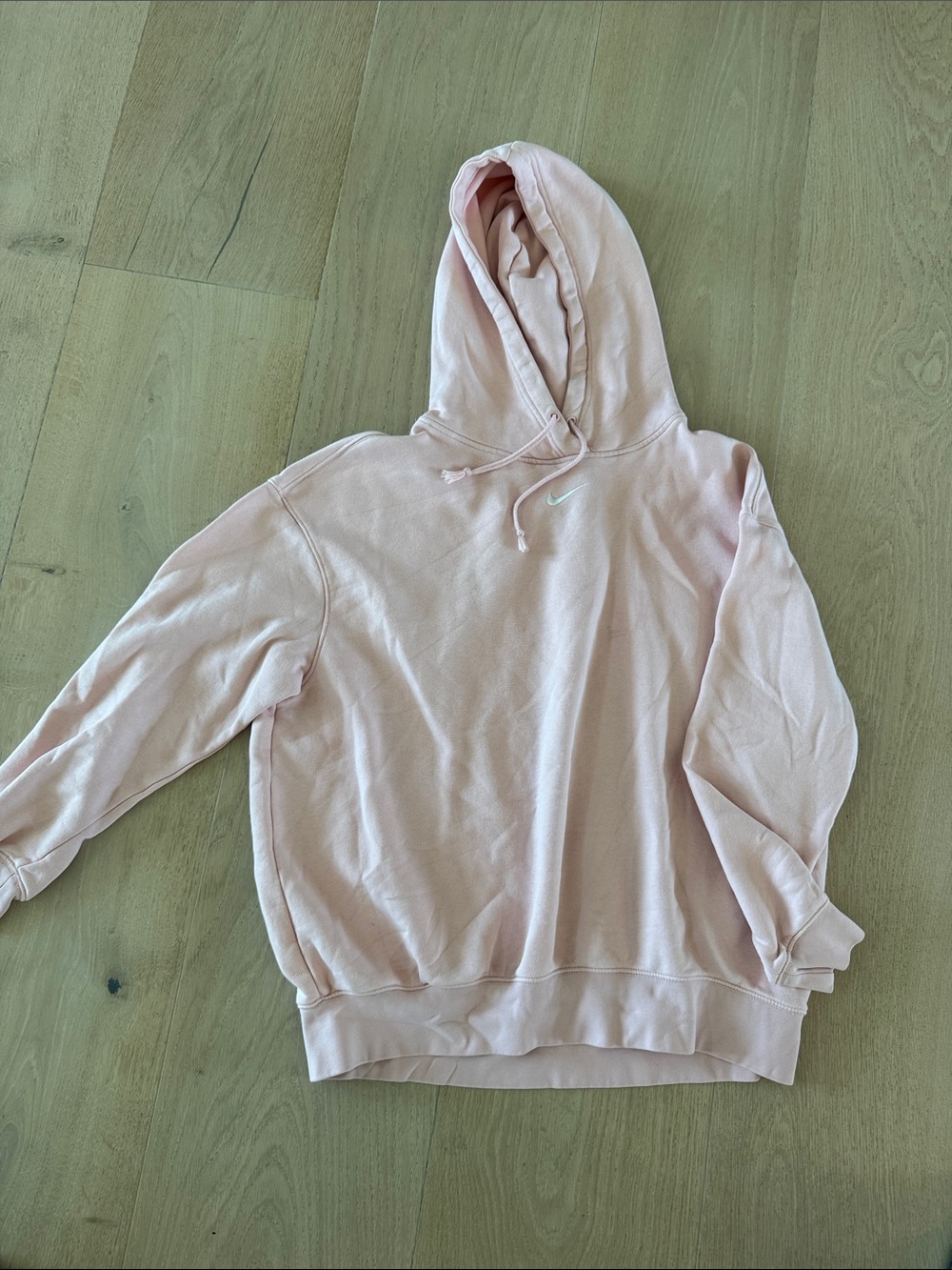 Nike Women’s Pale Pink Hooded Pullover Sweatshirt